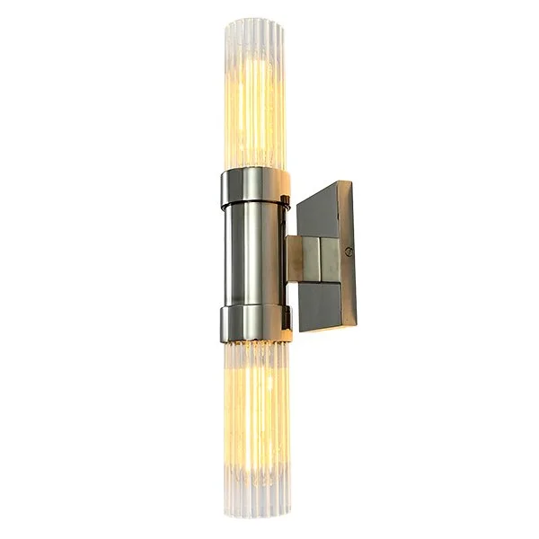 3135 Double Glass Cylinder Wall Lamp | Sleek and Modern Dual
